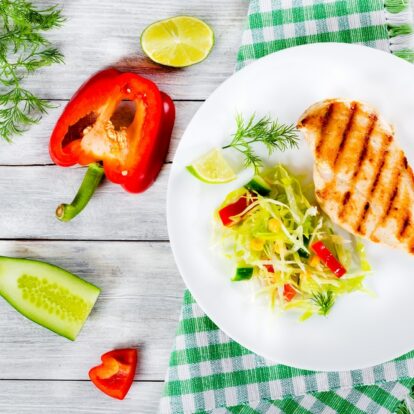 Dieta na masę – kurczak i warzywa