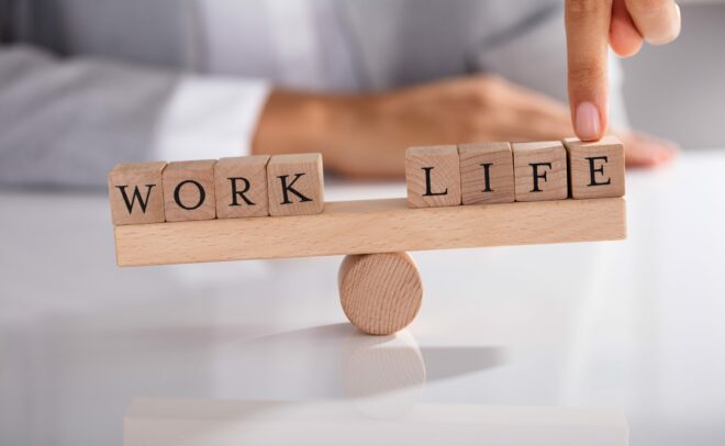 Work life balance - przedstawienie za pomocą równoważni