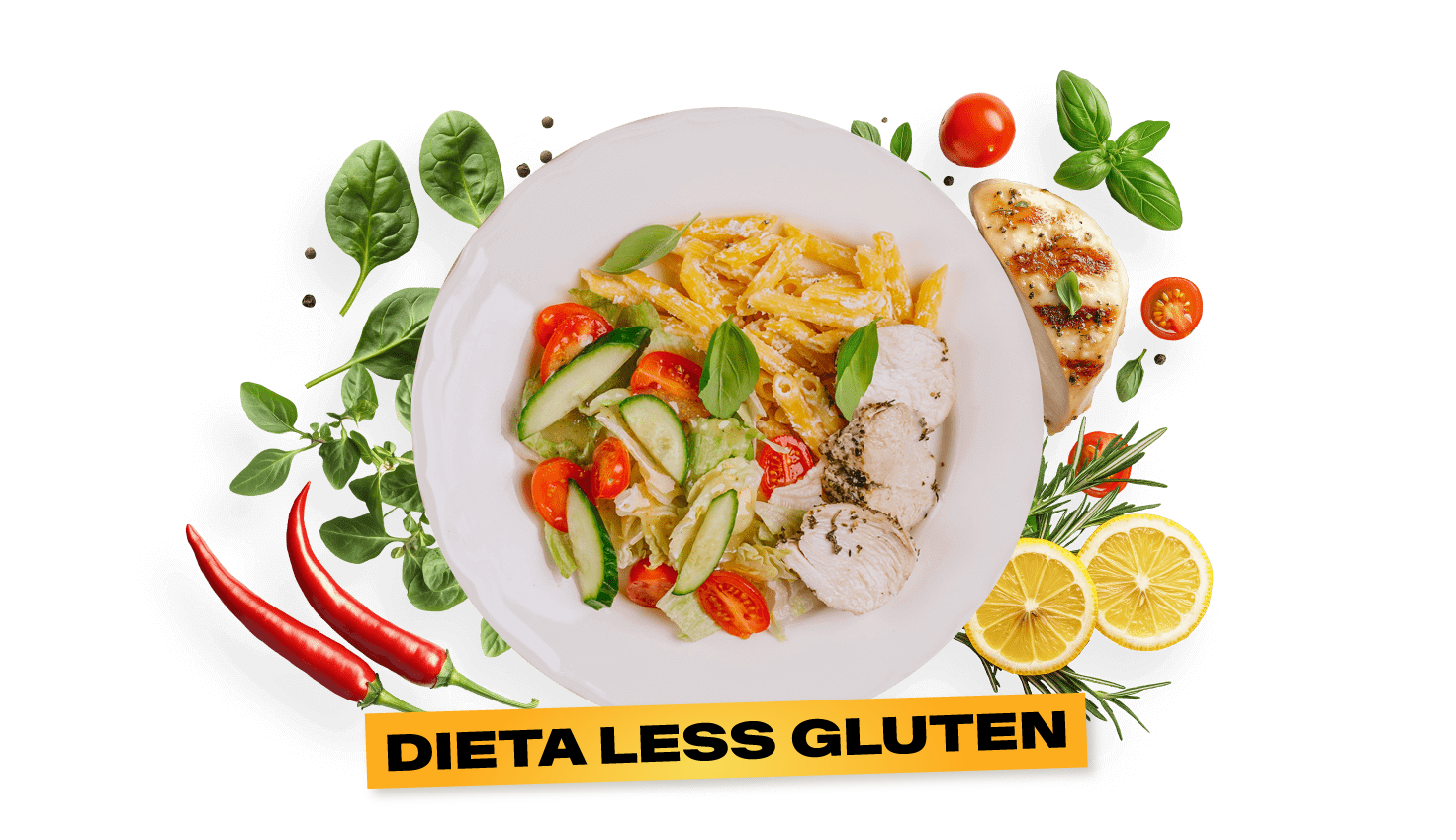 Dieta Less Gluten z wyborem menu 1000 kcal - catering dietetyczny